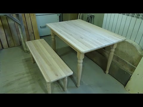 Видео: Комплект мебели для столовой. 1 часть Стол.