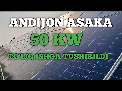 Видео: 50 KW QUYOSH ELEKTROSTANSIYA XONADON UCHUN | СОЛНЕЧНЫЙ ЭЛЕКТРОСТАНЦИЯ 50 КВт