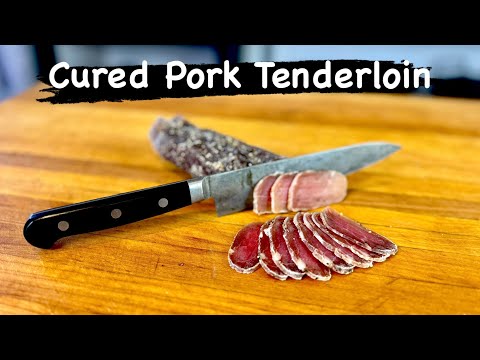 Видео: Мясо, вяленое в соли: свиная вырезка