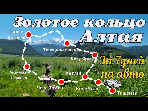 Видео: Золотое кольцо Алтая за 7 дней на авто. Телецкое озеро. Чулышманская долина. Кату-Ярык. Кош-Агач.