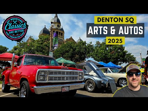 Видео: Denton Arts & Autos 2025 | Лучшие классические автомобили и грузовики на исторической площади Дентон