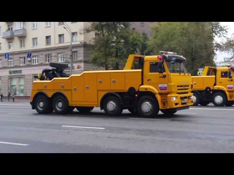 Видео: Парад спецтехники Москва садовое кольцо