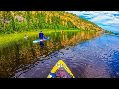 Видео: Расслабляющий  сплав на SUP board по реке Алдан.