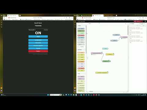 Видео: Node Red Wi-Fi Реле и кнопка меняющая цвет
