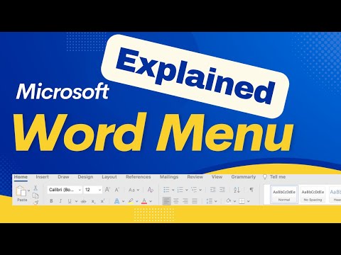 Видео: Меню ленты Microsoft Word: краткий обзор