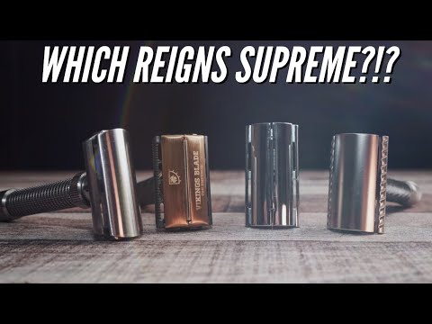 Видео: Королевская битва безопасных бритв: четыре регулируемые безопасные бритвы, но только один победит...