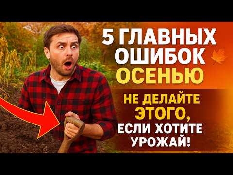 Видео: 5 ГЛАВНЫХ ОШИБОК в огороде осенью. Не делайте ЭТОГО, если хотите урожай!
