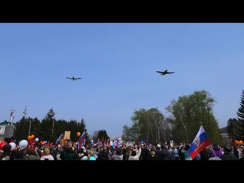 Видео: Авиашоу и салют 9 мая 2025 в Кавалерово