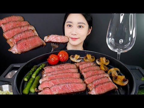Видео: МУКБАНГ Стейк Из Корейской Говядины Высшего Сорта Премиум-Класса🥩 | MUKBANG | АСМР | EATING SOUND