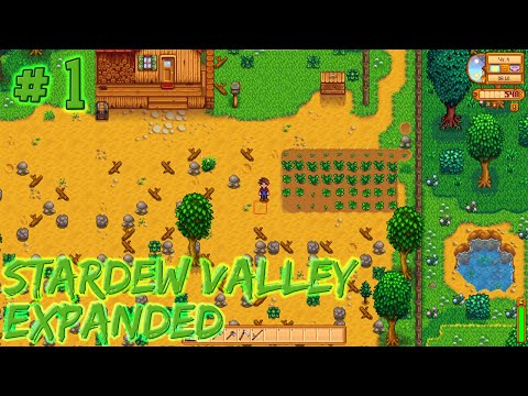 Видео: Stardew Valley Expanded #1 - Старт на новой ферме с модом Expanded и некоторыми мелкими.