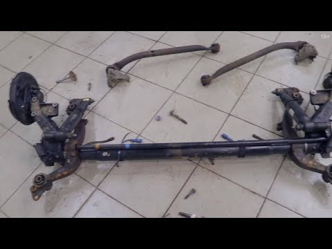 Видео: Замена задней балки Пежо 206. ФранцАВТО Серпухов.