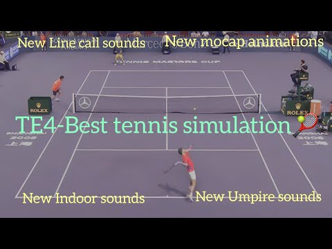 Видео: TENNIS ELBOW 4 | Большое обновление игры | Новые звуки, анимация, 2D-корты | Джокович против Альк...