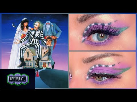 Видео: BEETLEJUICE MAKEUP | ЯРКИЙ МАКИЯЖ НА ХЭЛЛОУИН 