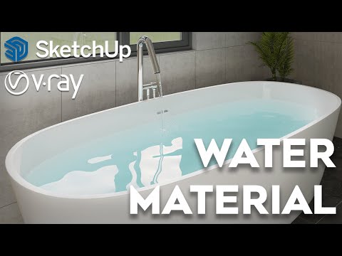 Видео: Фотореалистичный материал воды | Учебник по V-Ray для Sketchup