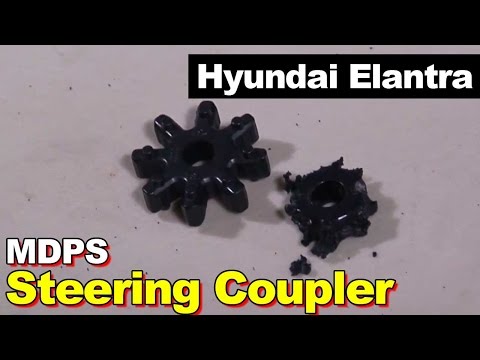 Видео: Резиновая муфта рулевого управления с электроприводом Kia или Hyundai // Hyundai Avante