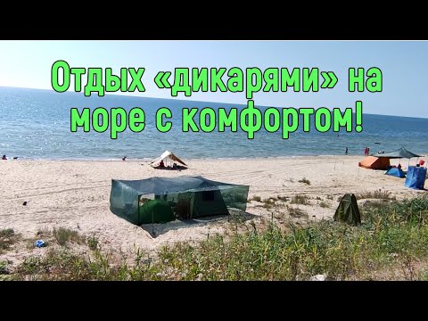 Видео: Отдых "дикарями" на Черном море - Обзор лагеря