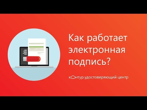 Видео: Что такое Электронная Подпись: Как работает ЭП в картинках [Удостоверяющий Центр СКБ Контур]