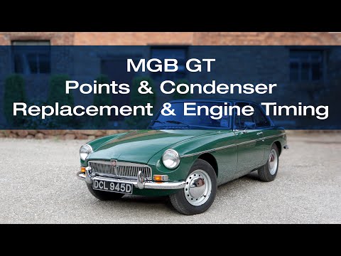 Видео: MGB GT 1981 — Замена наконечников и конденсатора, а также настройка фаз газораспределения двигателя