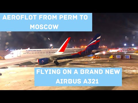 Видео: Авиакомпания Аэрофлот | Пермь - Москва (Шереметьево) | Airbus A321 (Экономкласс)