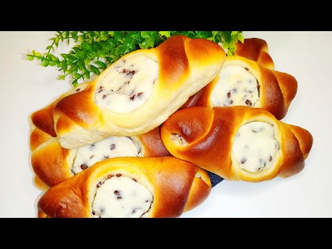 Видео: НЕ ЗРЯ ИХ ОБОЖАЮТ МИЛЛИОНЫ! Булочки с творогом!!! Пуховое тесто!