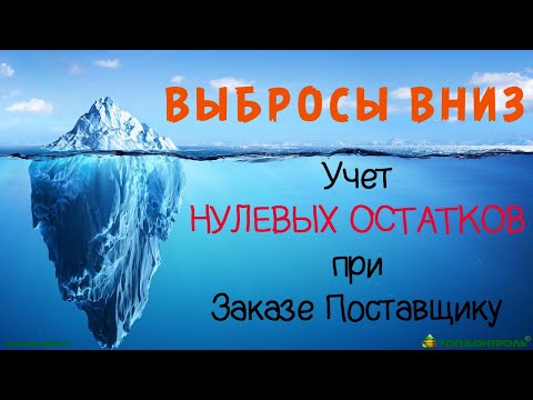 Видео: Учет Нулевых Остатков при заказе товара у поставщика. Out-of-stock - как с ним бороться в закупках!