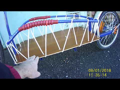 Видео: Велоприцеп одноколесный