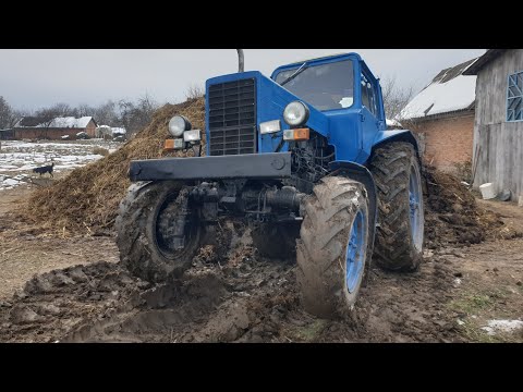 Видео: ❗Возим чорне золото❗гній перегній трактор МТЗ-82 навантажувач на задню навіску трактора🇺🇦