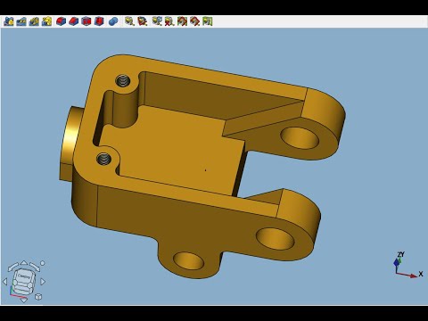 Видео: FreeCAD Часть 99. Пример создания модели.