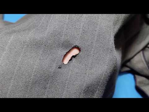 Видео: Как самостоятельно зашить сложную дырку на этой ткани с помощью двух волшебных стежков