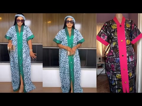 Видео: Как выкроить и сшить бубу/кафтан с воротником, разрезами и боковыми карманами (подойдет для нович...