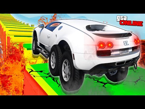 Видео: КАК ДАЛЕКО СМОЖЕТ БИГФУТ МОНСТР ТРАК ЗАБРАТЬСЯ ПО СТУПЕНЬКАМ ЛЕСТНИЦЫ? ЭКСПЕРИМЕНТЫ ГТА 5!