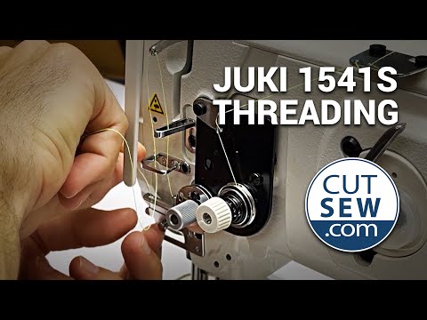 Видео: Заправка нити в Juki DNU 1541S
