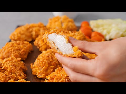Видео: БЕЗ ЖАРКИ! Супер вкусная хрустящая курочка в духовке 👍 Полезные нагетсы из куриного филе