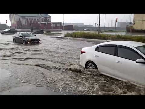 Видео: 2025.08.21. Норильск, мощный ливень и гроза, ул. Бегичева и Котульского. Итоги декады в описании.