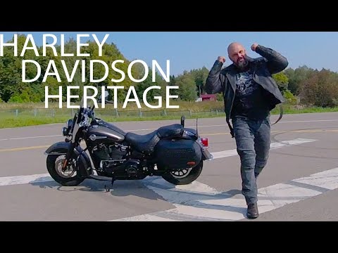 Видео: Старые добрые времена: Harley Davidson Softail Heritage #МОТОЗОНА №47