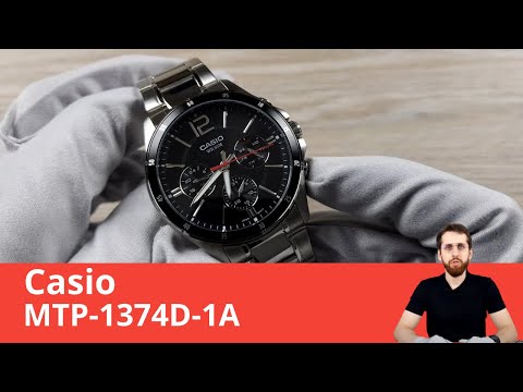 Видео: Обзор и настройка часов Casio MTP-1374D-1A