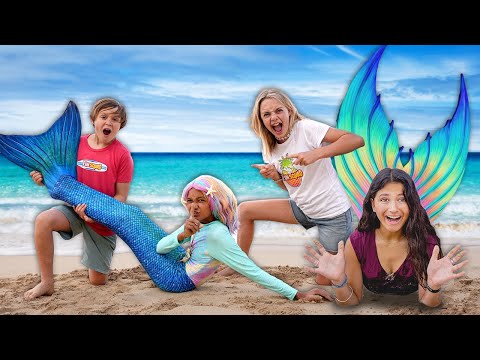 Видео: Потерявшиеся русалки! Мы нашли волшебных русалок! Веселый отряд