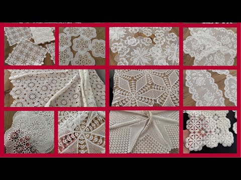 Видео: Великолепный топ🙌💕 Кружевные модели, дорожки для журнальных столиков, кружевные скатерти, образцы...