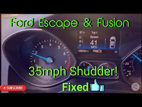 Видео: Ford Escape и Fusion: устранена проблема «подпрыгивания» на скорости 35 миль/ч (вибрация гидротра...