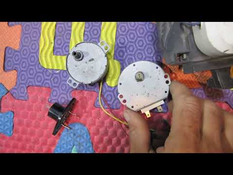 Видео: как проверить мотор поддона микроволновки не зная ток подключения