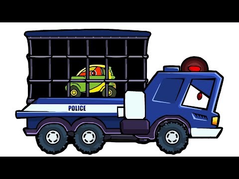 Видео: ХИЩНЫЕ МАШИНЫ против ПОЛИЦЕЙСКИХ МАШИН #2 Мультик по игре Car Eats Car 3