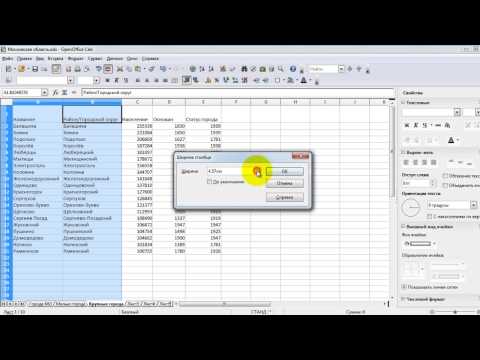Видео: Занятие 8. Создание таблиц в OpenOffice Calc