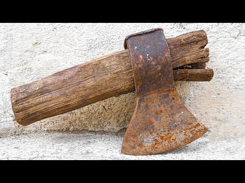 Видео: Реставрация Сломанного Ржавого Топора