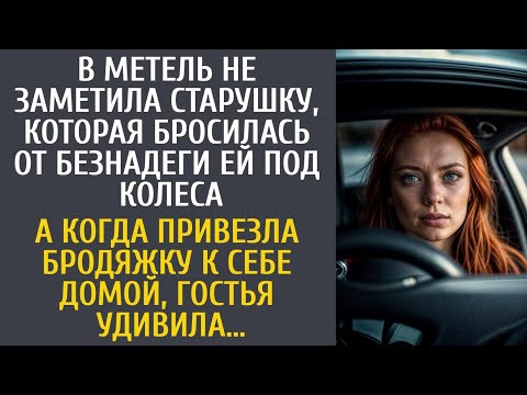 Видео: В метель не заметила старушку, которая от безнадеги кинулась ей под колеса… А привезя бродяжку домой