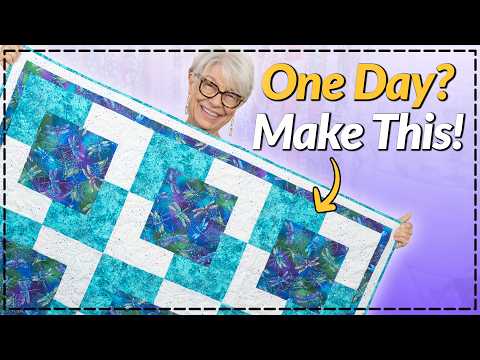 Видео: Сделайте этот ОДИН день, ОДИН блок одеялом месяца!