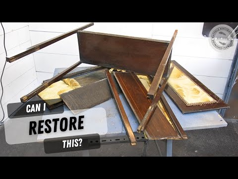 Видео: 10 ЛЕТ в садовом сарае — Практически НЕВОЗМОЖНАЯ РЕСТАВРАЦИЯ старинного швейного стола.