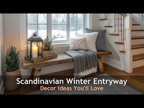 Видео: Идеи декора прихожей в скандинавском стиле на зиму, которые стоит попробовать в этом сезоне!
