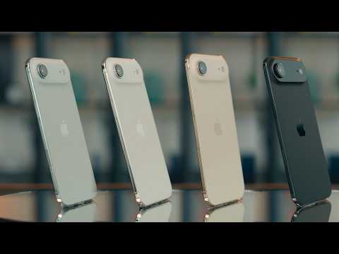 Видео: iPhone Air во всех цветах: небесно-голубой, облачно-белый, золотой и космический черный!
