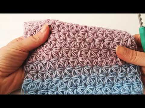 Видео: #031 Плетка "Жасмин" на една кука (Crochet Jasmine Stitch)