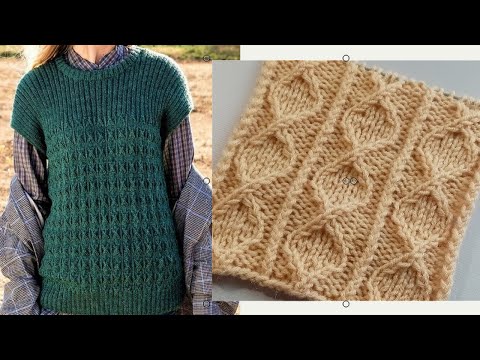 Видео: ПРОСТОЙ УЗОР - ПОТРЯСАЮЩИЙ РЕЗУЛЬТАТ 873 Вязание Узоры спицами